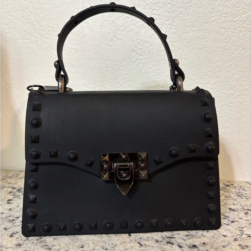 Studded Black Handbag